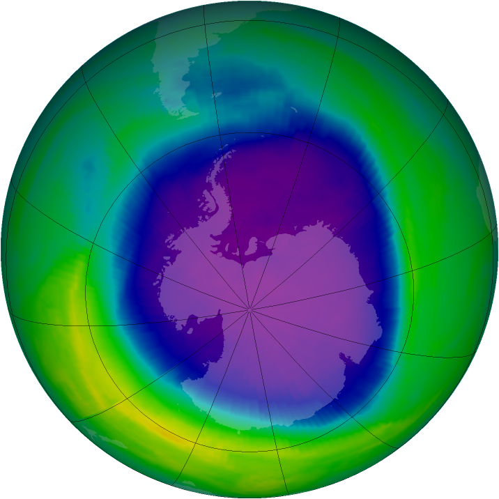 Ozone Map 1998-10-02